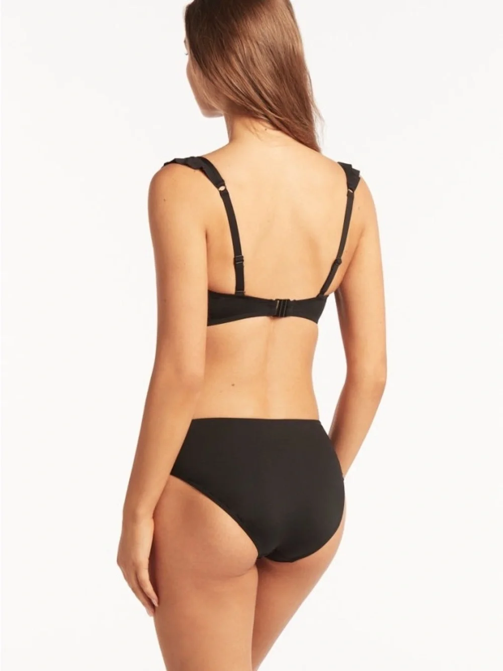 Sea Level Swimsuit F Cup Frill Underwire Bra Bikini Top
